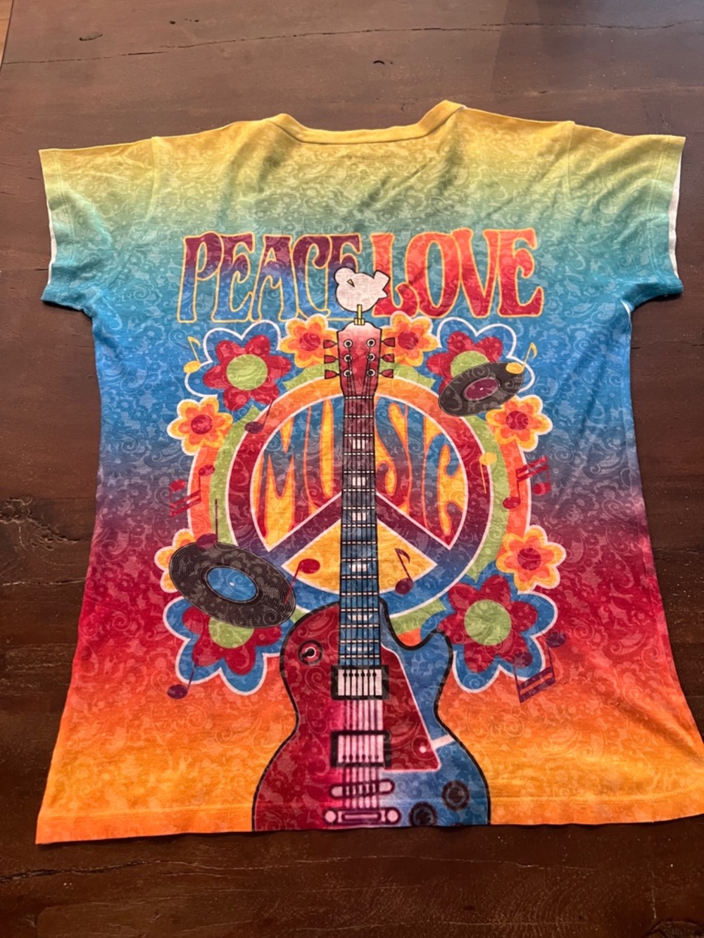 Peace Love Music Graphic Tee - Size XL - Picture 4 of 4